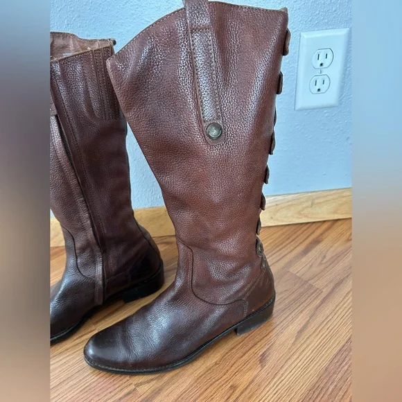 Matisse Dark Brown Leather Heeled Boots - Picture 2 of 15